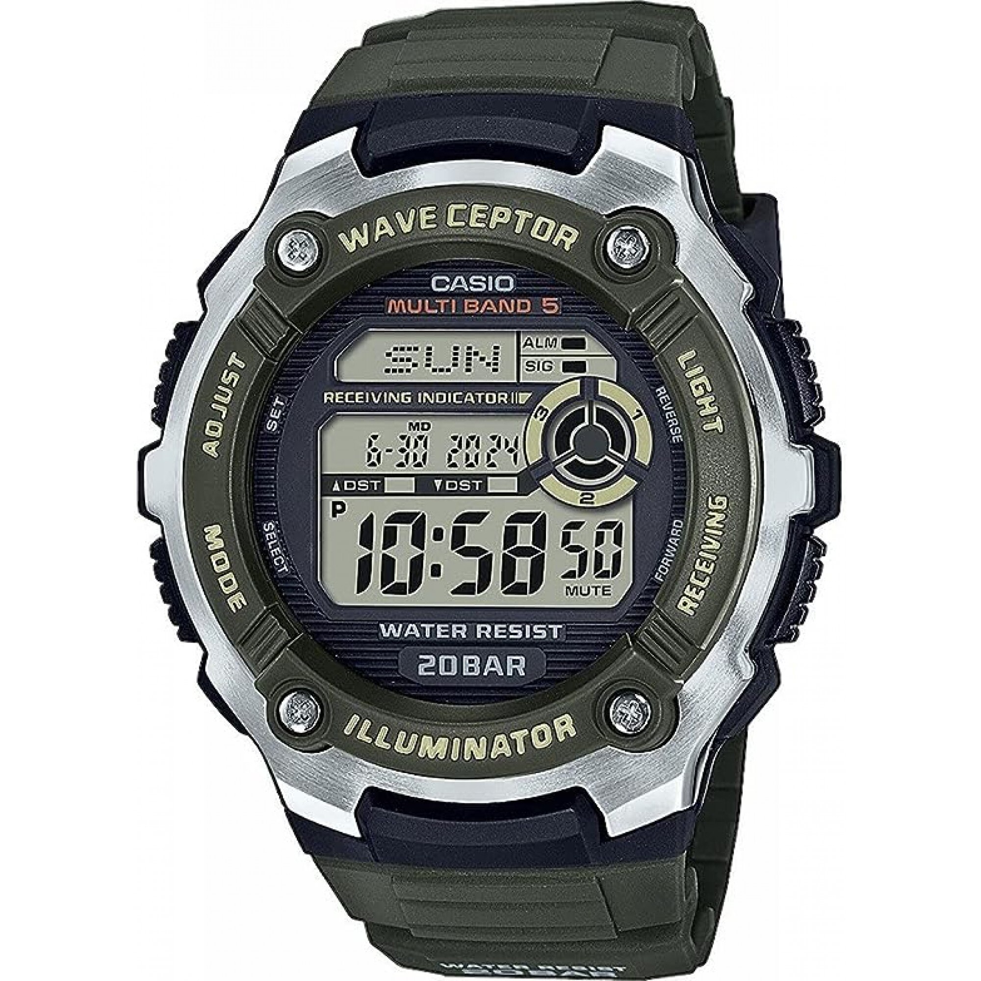 Мъжки часовник CASIO, WaveCeptor Radio Controlled, WV-200R-3AEF - eMAG.bg