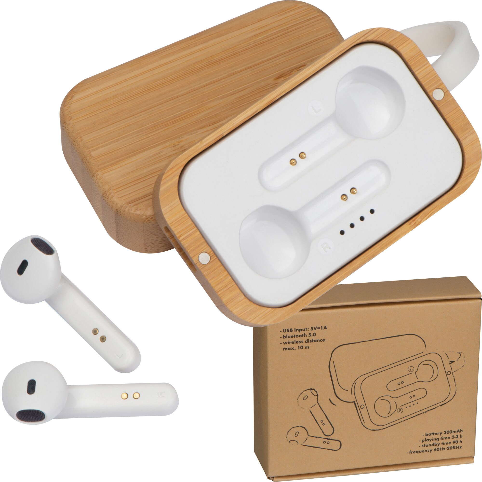 Слушалки Blent, Bluetooth, Бял - eMAG.bg