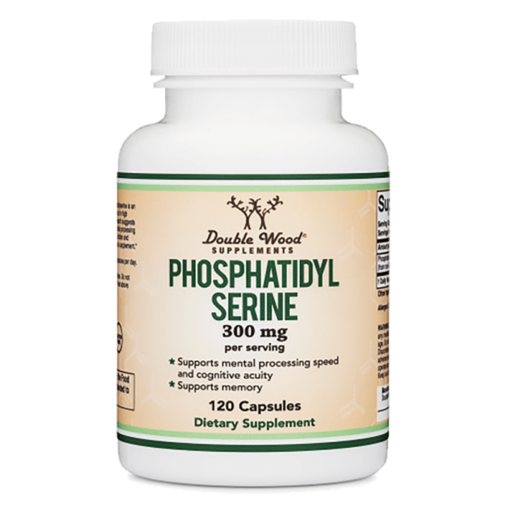 Хранителна добавка Double Wood, Phosphatidyl serine, Фосфатидилсерин, 300 mg, 120 капсули