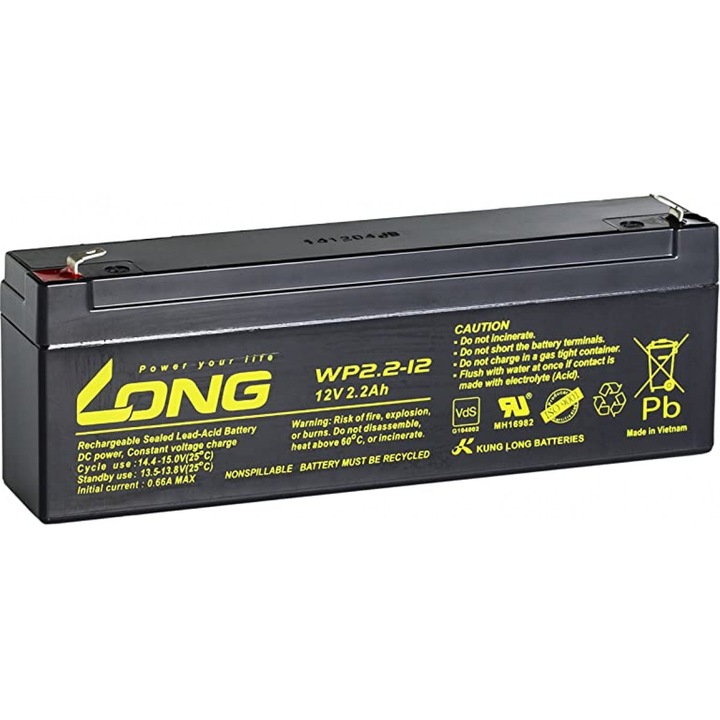 Aкумулаторна батерия Long WP2.2-12,12V, 2.2Ah