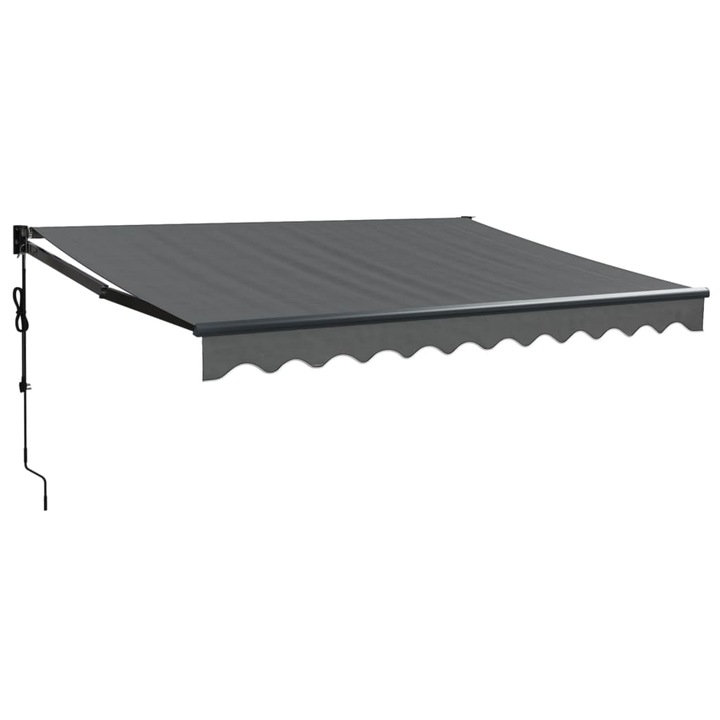 Copertina automata retractabila vidaXL, antracit, 3,5x2,5 m, 18.3 kg