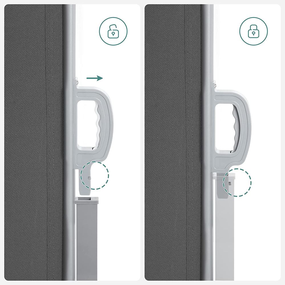 Paravan lateral pentru exterior, retractabila, extensibila, 180 x 450 ...