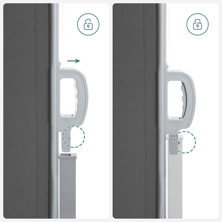 Paravan lateral pentru exterior, retractabila, extensibila, 180 x 450 ...