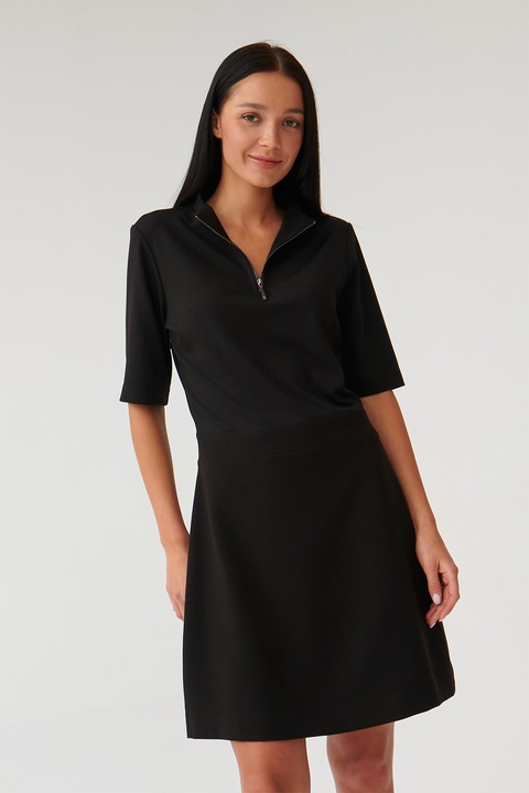 Tatuum, Rochie cu fenta cu fermoar Manama, Negru, 36