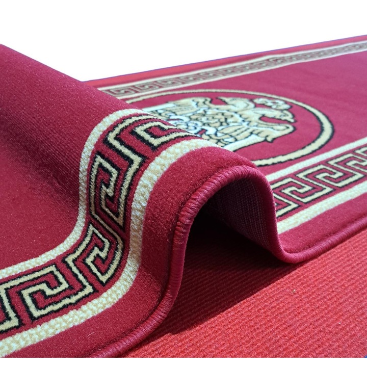 Traversa Bisericeasca Maria Vulturi, Festonata, Rosu, 1.2m x 15m, 714723/51955