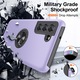 Husa pentru Samsung Galaxy S21 FE, inel rotativ 360° si Kickstand, Protectie Militara Antisoc, cu disipare termica, Purple