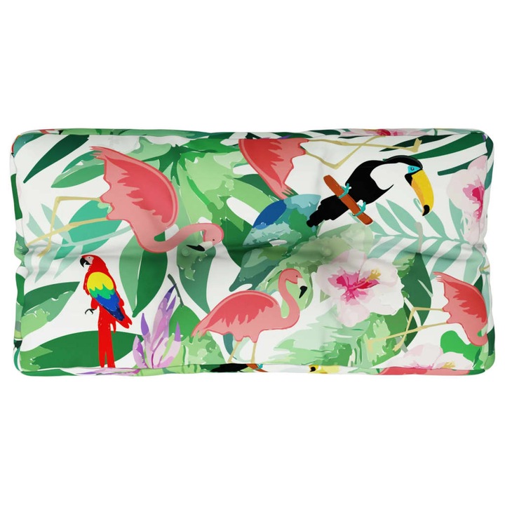 Perna de paleti vidaXL, multicolor, 80x40x12 cm, textil, 1.2 Kg