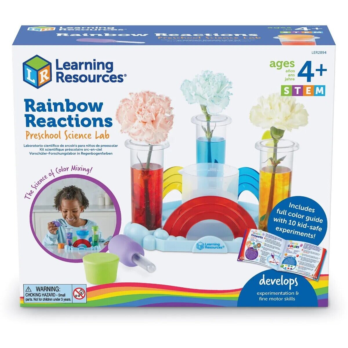 Set educativ Learning Resources - Primul meu set de experimente, Curcubeul reactiilor