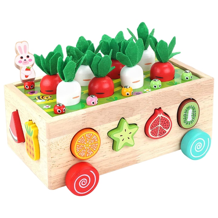 Дървена Монтесори образователна играчка, BYONDSELF® сортиращи форми, многоцветна, за момчета и момичета 2 3 4 години