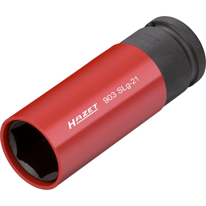 Cheie tubulara de impact Hazet, lungime 85 mm, deschidere 21 mm, antrenor patrat 1/2 inch