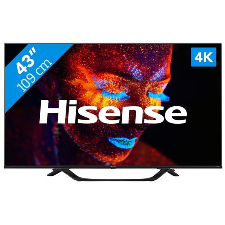 LED телевизор Hisense 109 cm 43" 43A66H, Ultra HD 4K, Smart TV, WiFi, CI+