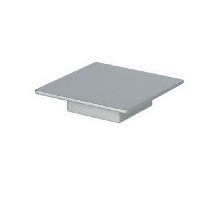 Buton metalic patrat 52x52, UU74, crom satinat, GAMET