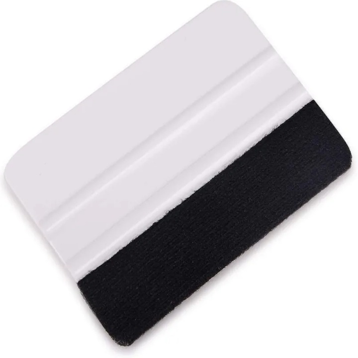 Racleta alba cu pasla pentru aplicarea foliilor de vinyl BlueTools