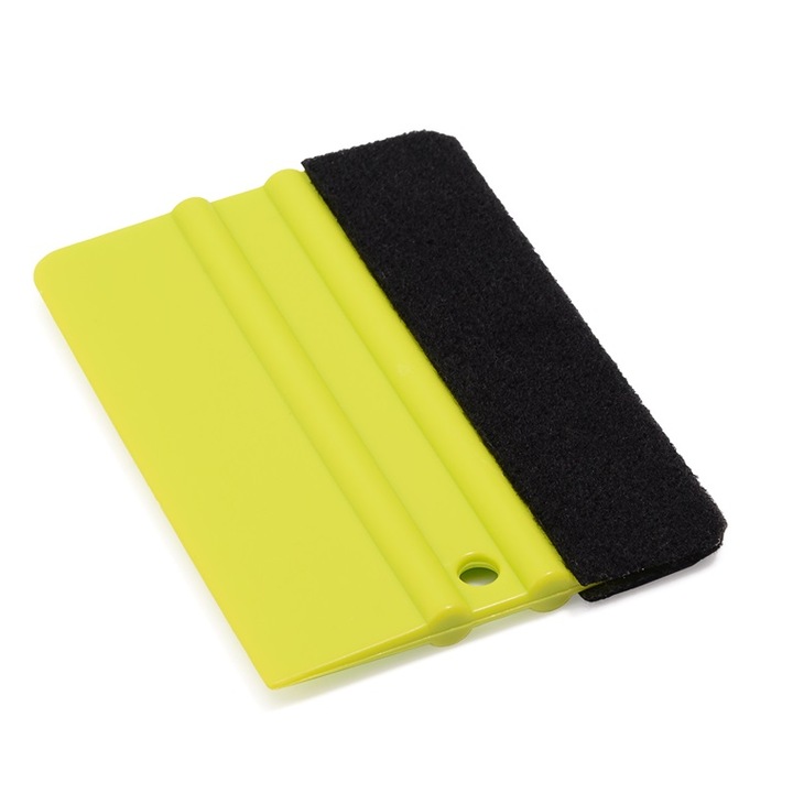 Racleta verde cu pasla pentru aplicare folii Vinyl BlueTools