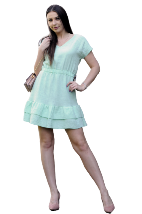 Rochie DALIRENA MINT, Verde menta