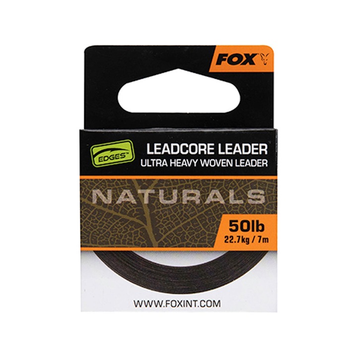 Fir textil Fox Edges Naturals Braided Leader 7m/22.7kg/50lb