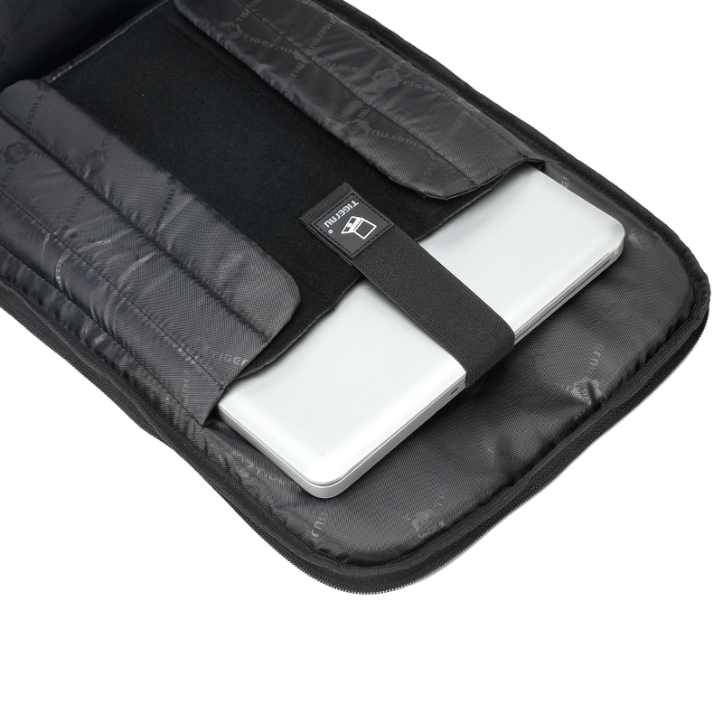 Rucsac laptop 17", smart business pentru calatorii, cu compartiment antisoc, Tigernu, 32x20x48 cm, Negru