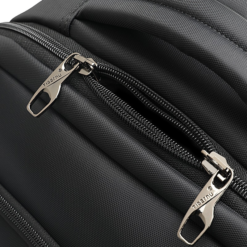 Rucsac laptop 17", smart business pentru calatorii, cu compartiment antisoc, Tigernu, 32x20x48 cm, Negru