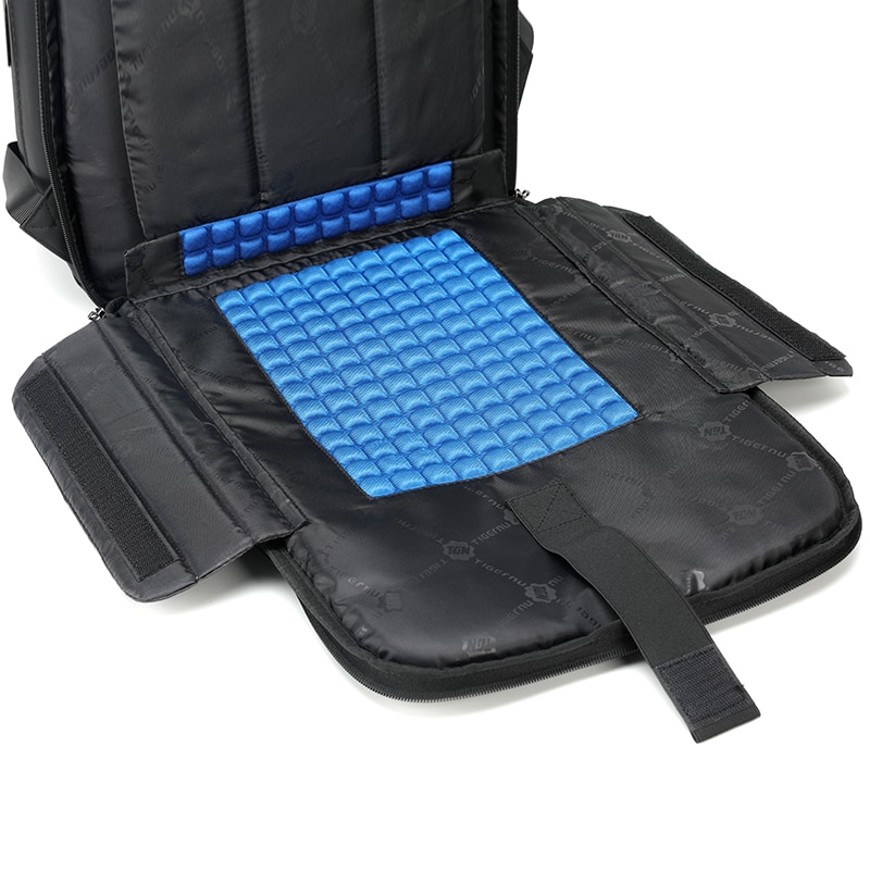 Rucsac laptop 17", smart business pentru calatorii, cu compartiment antisoc, Tigernu, 32x20x48 cm, Negru