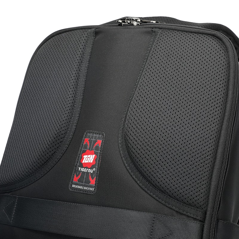 Rucsac laptop 17", smart business pentru calatorii, cu compartiment antisoc, Tigernu, 32x20x48 cm, Negru