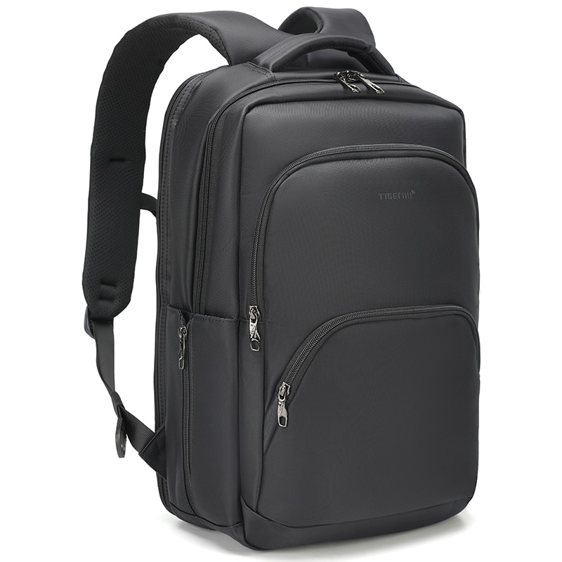 Rucsac laptop 17", smart business pentru calatorii, cu compartiment antisoc, Tigernu, 32x20x48 cm, Negru