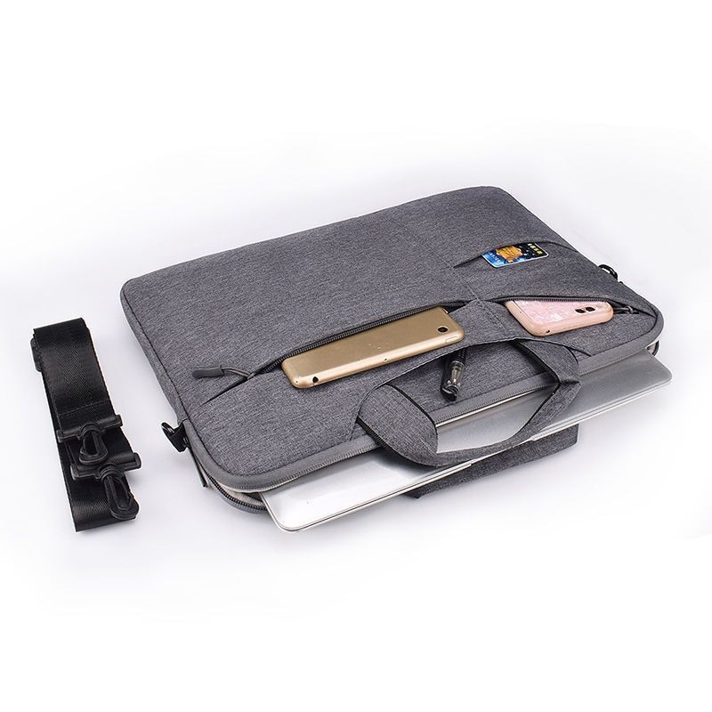 Geanta Tech-Protect Pocketbag pentru Laptop de 15-16 inch Gri Inchis