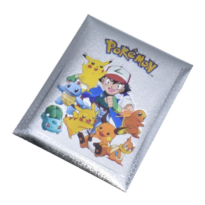 10 db Pokemon gyűjtőkártya borítékban ezüst, stone®, forradalom, alap, Vmax – Basic Pokemon