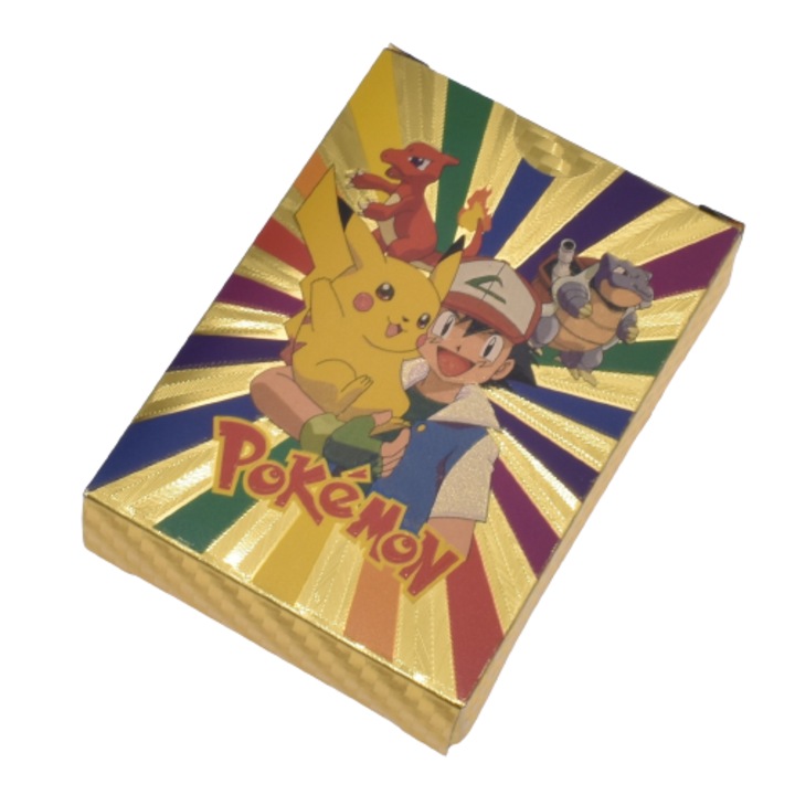 Joc de carti Pokemon Multicolor Vmax E-Volution, stone® Pachet 55 piese