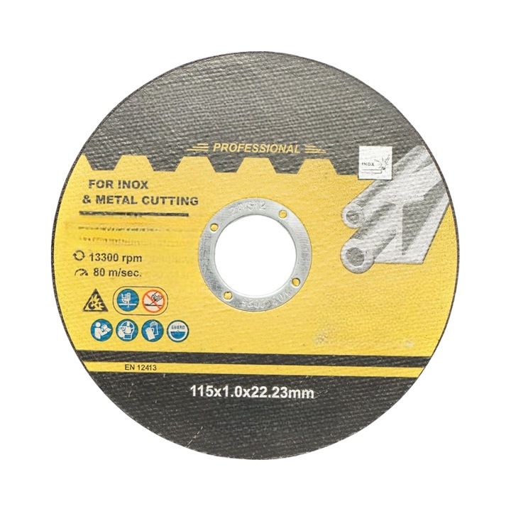 Panza disc flex pentru taiat otel, inox, fier 115x1.0x22mm BUM Tehnology