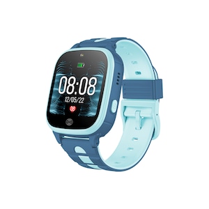 Ceas smartwatch copii Forever® KW-310, cu localizare GPS, LBS, WIFI, buton SOS, camera foto frontala, functie telefon, monitorizare spion, rezistent la apa telefon IP67, Albastru