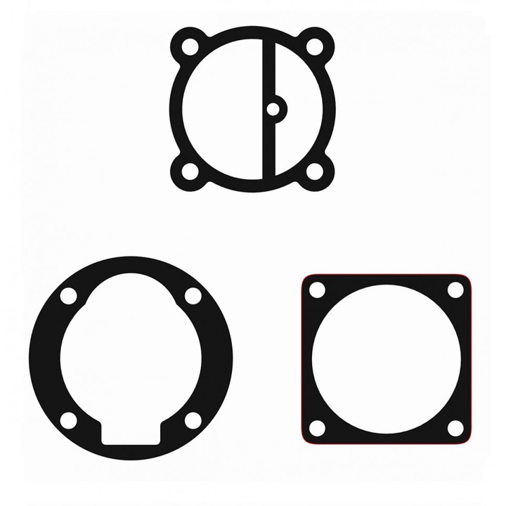 Set de 3 garnituri pentru cap compresor de aer V 90mm 5 gauri CH084 Mod.7(N)