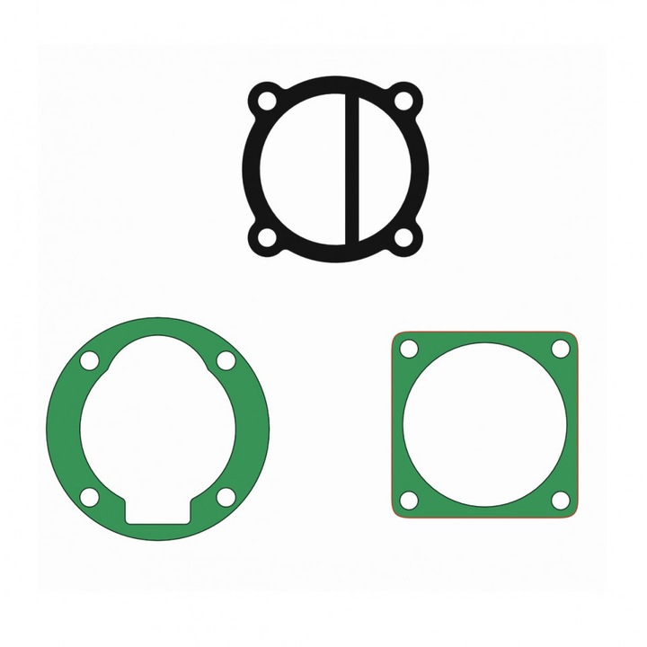 Set de 3 garnituri pentru cap compresor de aer V 90mm CH086 Mod.9(M)