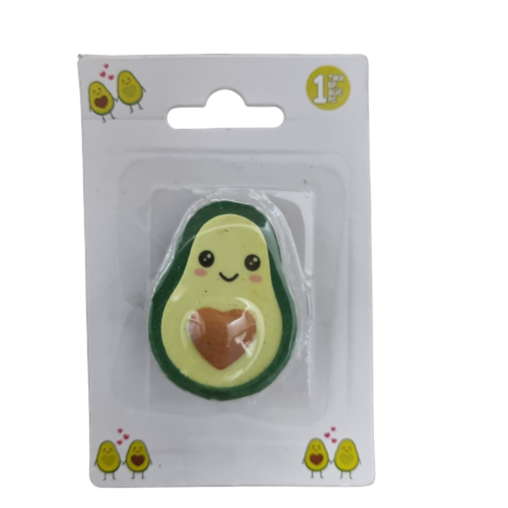 Radiera forma avocado, verde