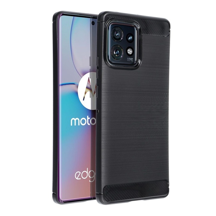 Husa pentru Motorola Edge 40 Pro tpu carbon negru
