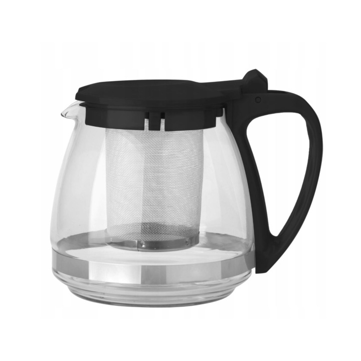Garden Line hőalló üveg teáskanna, rozsdamentes szűrővel - 750 ml - több színben