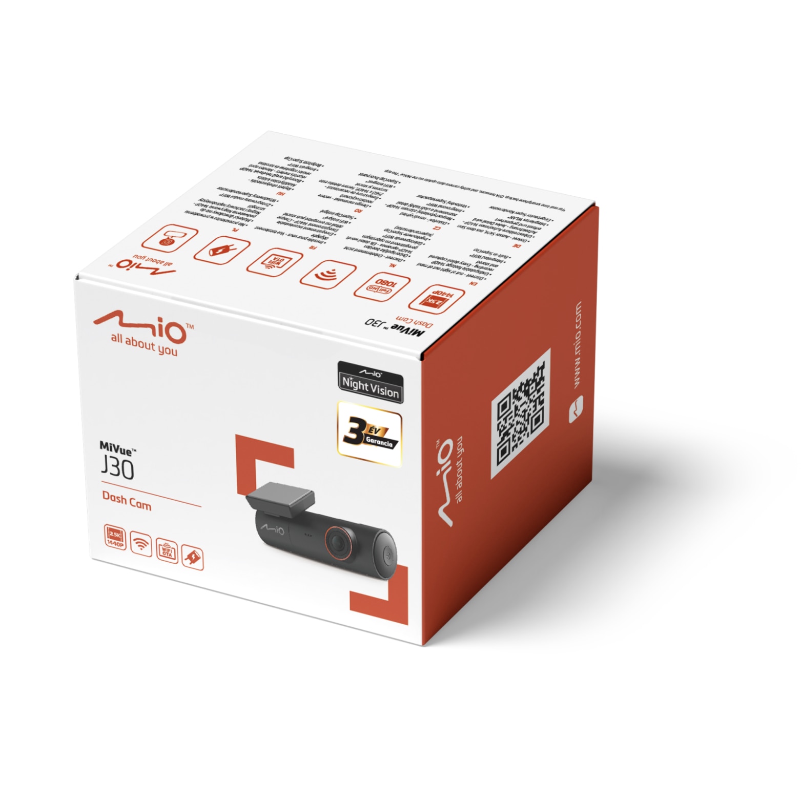Camera auto DVR MIO MiVue J30, 2.5K, G-Senzor - eMAG.ro