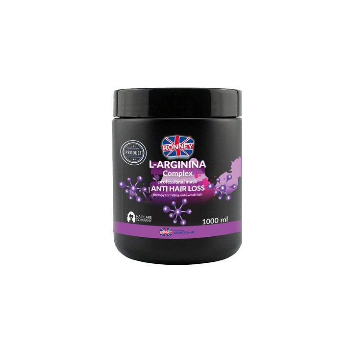 Masca profesionala, Ronney, L-Arginine Complex Terapia, Anti-Caderea parului, 1000 ml