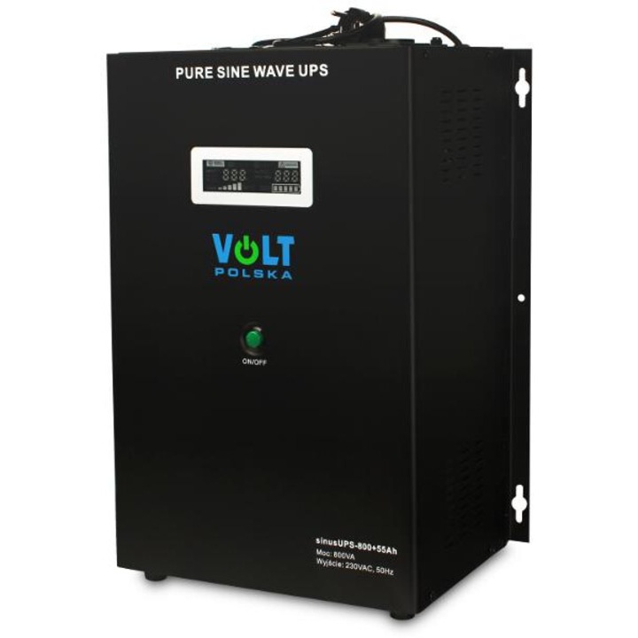 VOLT invertor si sursa SINUS UPS UPS 500 / 800W/12V/cu acumulator 55Ah inclus