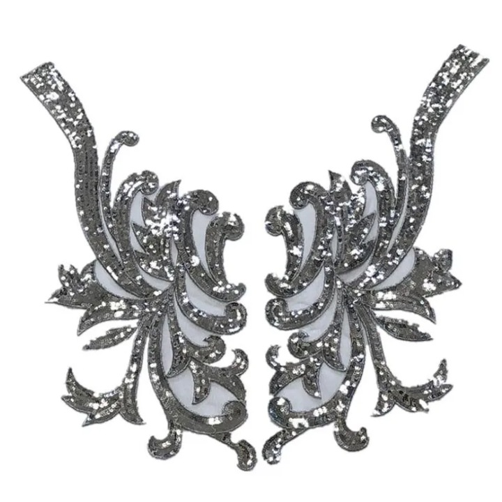 Bust rochie din dantela brodata manual, EVNC, confectionare si accesorizare rochii