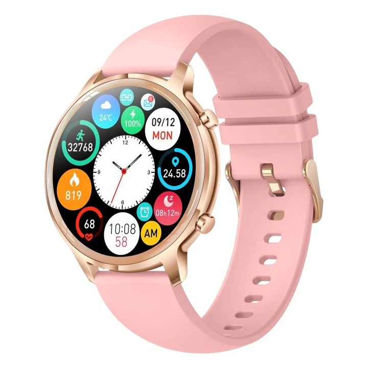 Ceas inteligent, MANTA, Unisex, Kelly, Roz