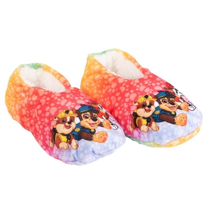 Botosei de casa, caldurosi, cu talpa antiderapanta, multicolor, Team, Paw Patrol, Multicolor, 31-34 EU