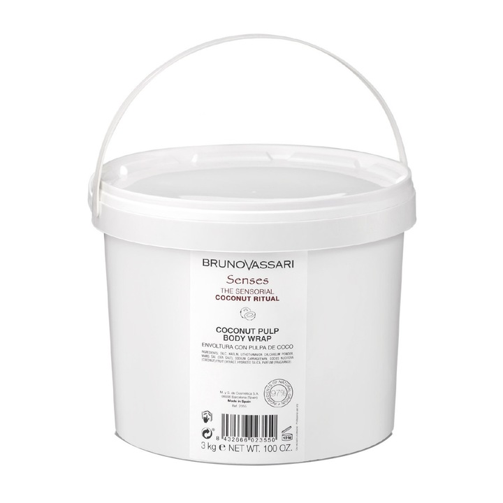 Крем за тяло Bruno Vassari, Senses, Кокос, Хидратиращ и регенериращ, 3000 g