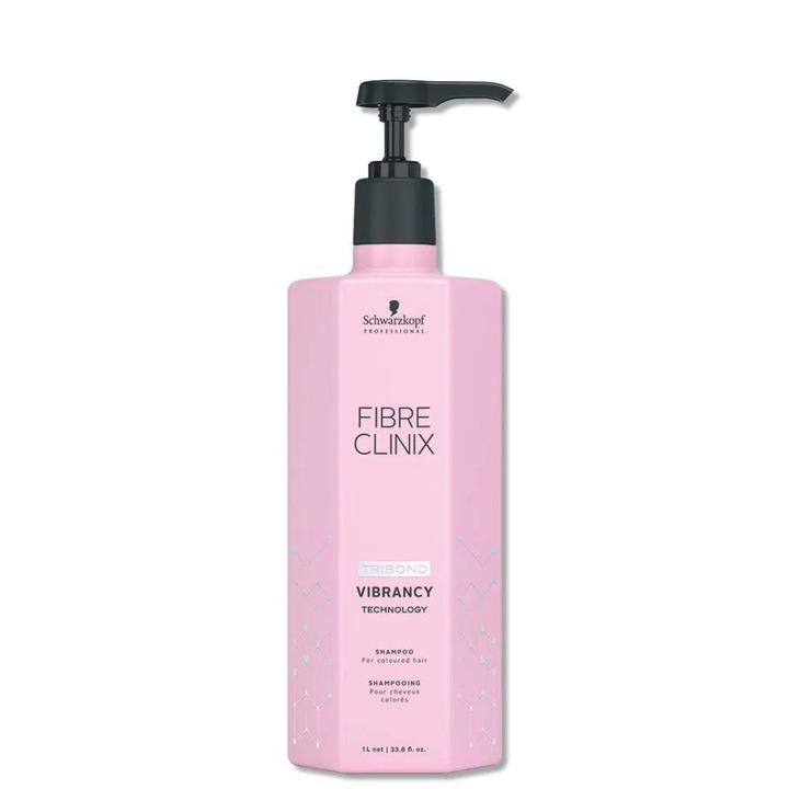 Sampon de par vibrant, Schwarzkopf Professional, Fibre Clinix, 1000 ml