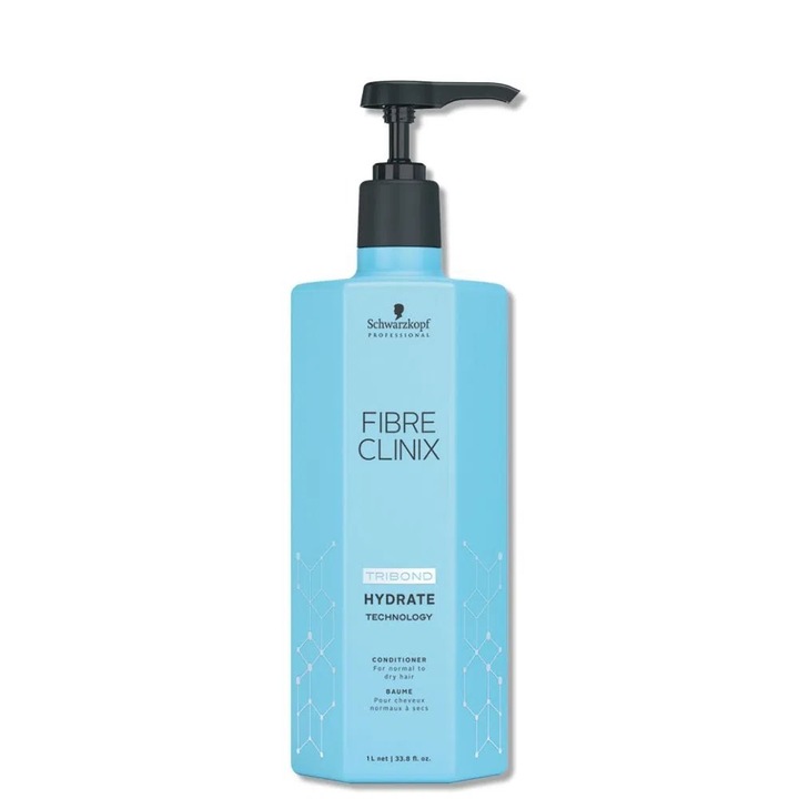 Balsam pentru par hidratant, Schwarzkopf Professional, Fibre Clinix, 1000 ml