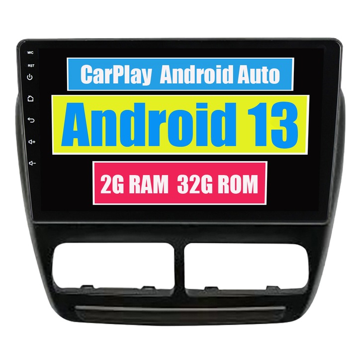 GPS навигация за Fiat Doblo 2010 - 2015 CarPlay Android Auto Stereo Radio Bluetooth 2GB RAM, 32GB ROM