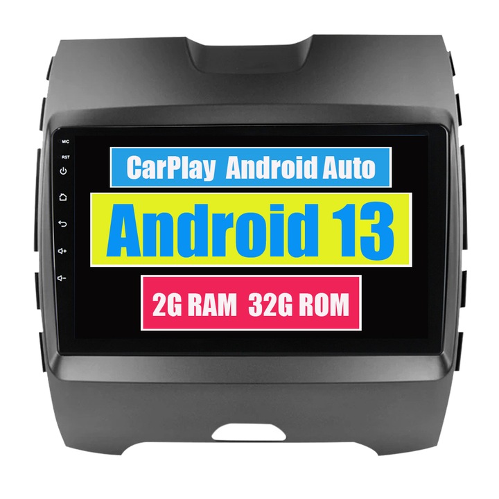 GPS-navigáció Ford Edge 2-höz 2015 - 2018 CarPlay Android Auto Stereo Radio Bluetooth 2GB RAM, 32GB ROM