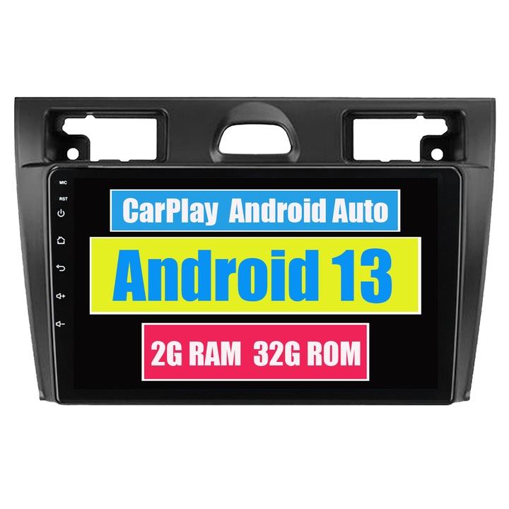 GPS navigáció Ford Fiesta Mk VI 5 Mk5 2002 - 2008 CarPlay Android Auto Stereo Radio Bluetooth 2GB RAM, 32GB ROM