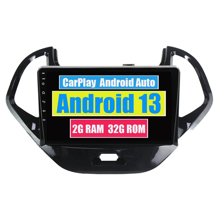 GPS-navigáció Ford Figo 2015-2018 CarPlay Android Auto Stereo Radio Bluetooth 2GB RAM, 32GB ROM