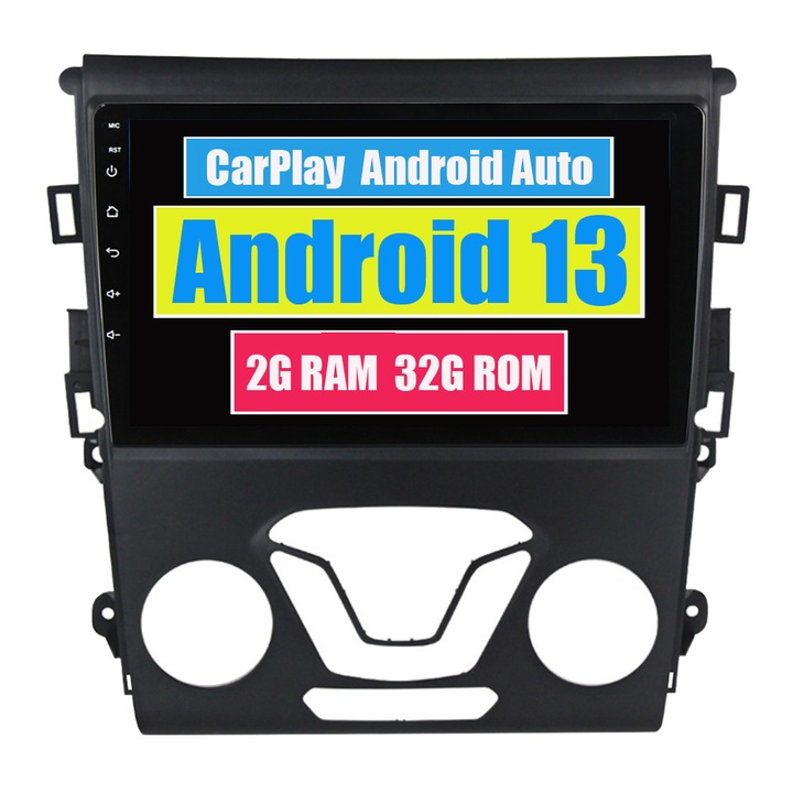 GPS-navigáció Ford Mondeo 5-höz 2014 - 2019 CarPlay Android Auto Stereo Radio Bluetooth 2GB RAM, 32GB ROM