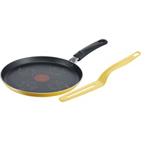 Tigaie de clatite Tefal Citron, Thermo-Signal, invelis antiaderent din titan, 25 cm cu spatula